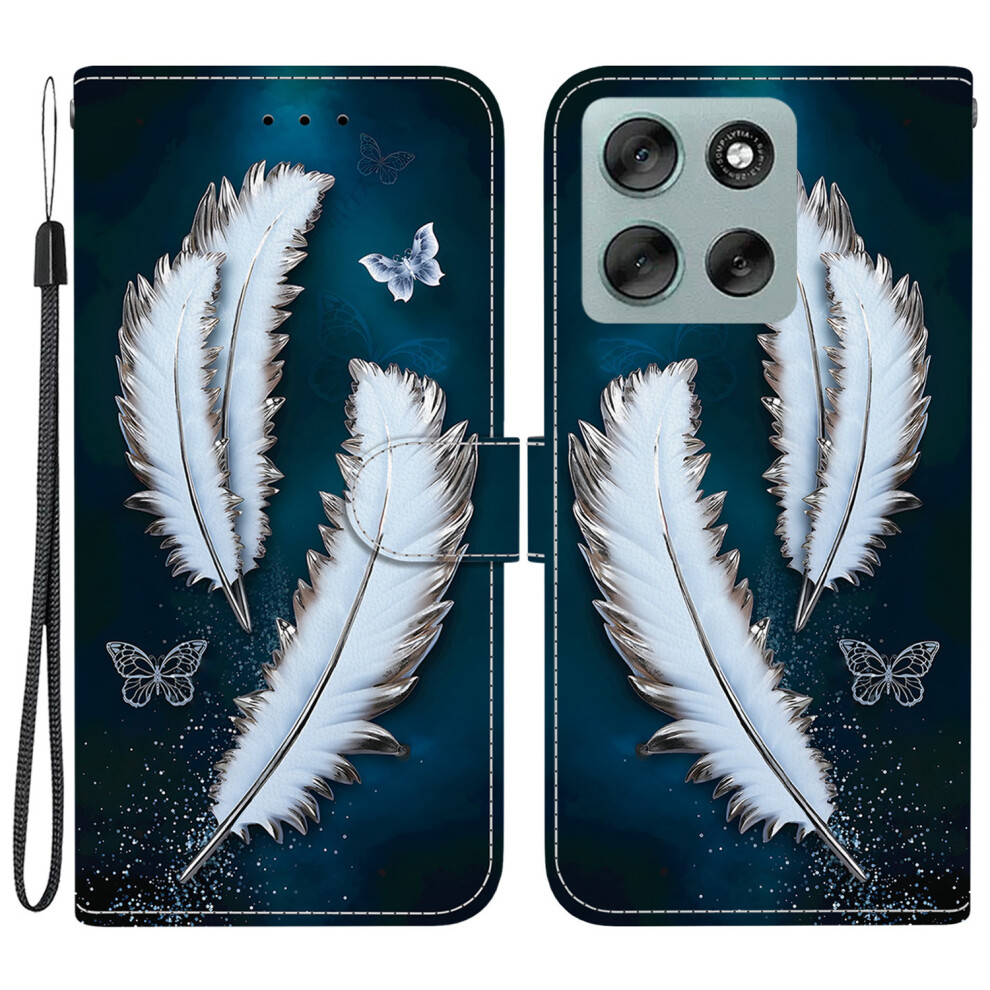 ( Butterfly Feather) For Motorola Moto G56 5G Cases White 6914284583781