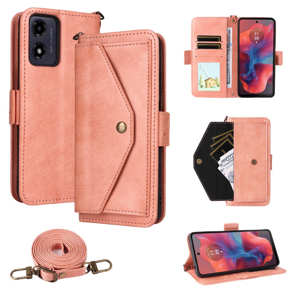 (Pink) For Motorola Moto G04s 4G Cases Pink 6914287854505