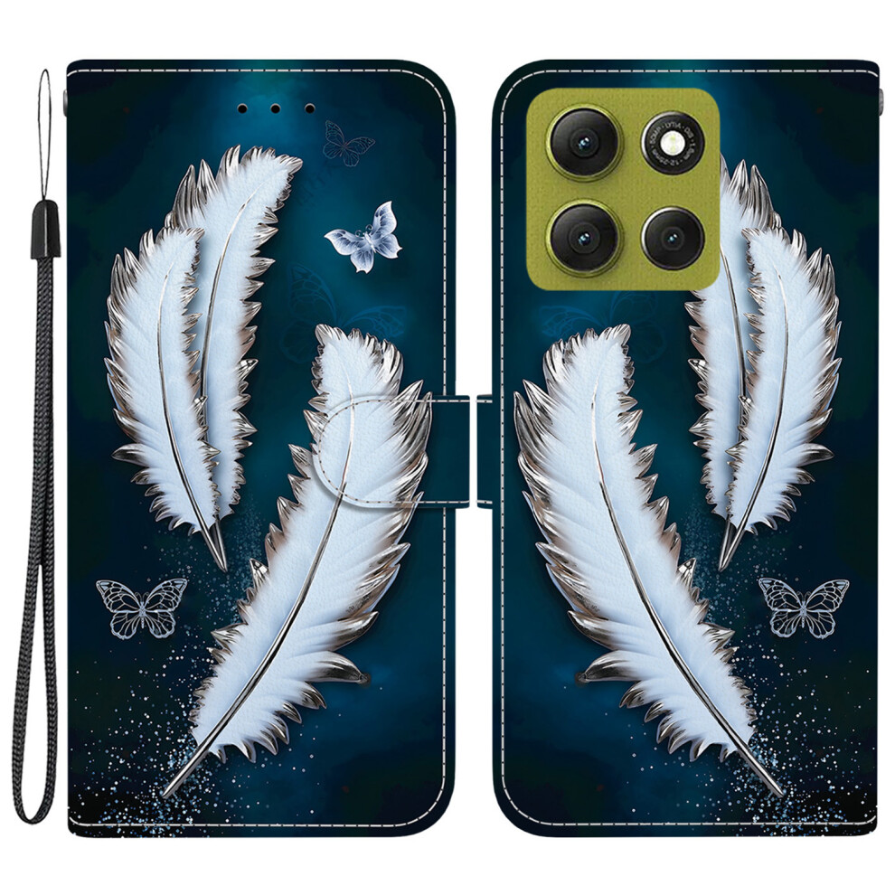 ( Butterfly Feather) For Motorola Moto G86 5G Cases White 6914285676529