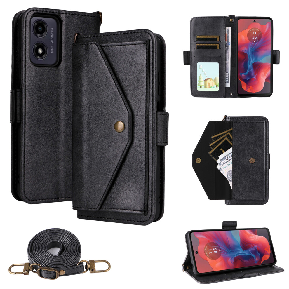 (Black) For Motorola Moto G04s 4G Cases Black 6914289544114