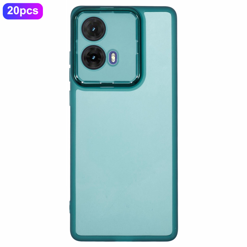 (Transparent ) For Motorola Moto G85 5G Cases Green 6914289017199