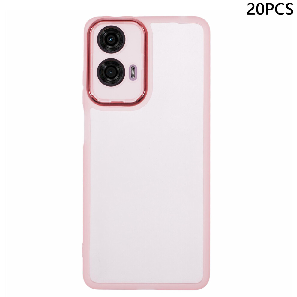 (Transparent ) For Motorola Moto G24 4G Cases Pink 6914286533517