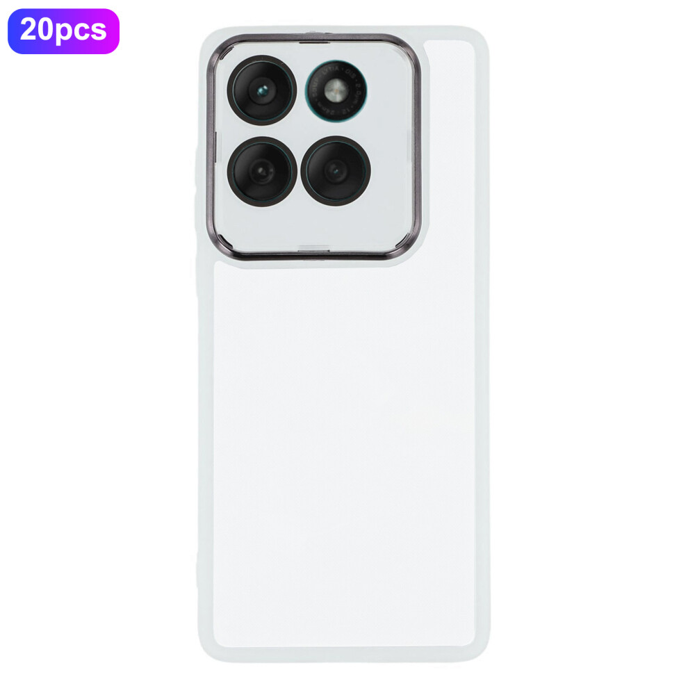 (Transparent ) For Motorola Edge 60 Fusion 5G Cases White 6914284406943