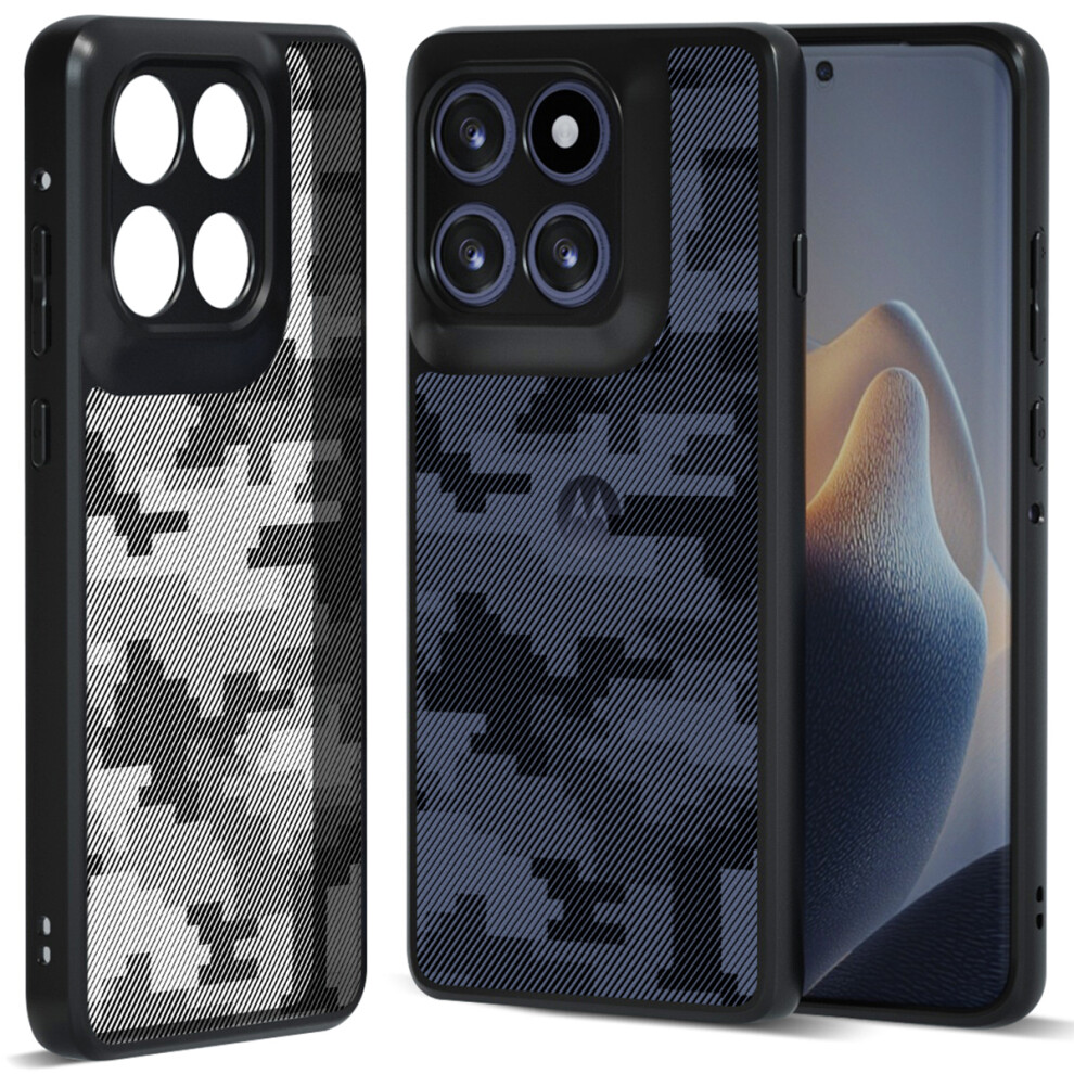 (Grid Camouflage) For Motorola Moto G86 5G Cases 6914283697540