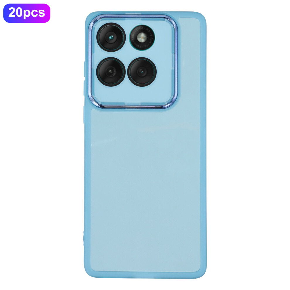 (Transparent ) For Motorola Edge 60 Fusion 5G Cases Blue 6914280818894