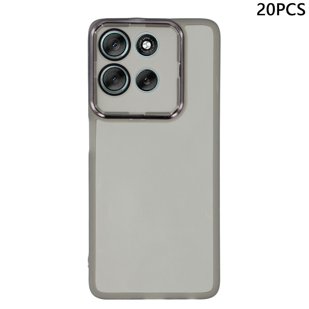 (Transparent ) For Motorola Moto G86 5G Cases Black 6914281375303