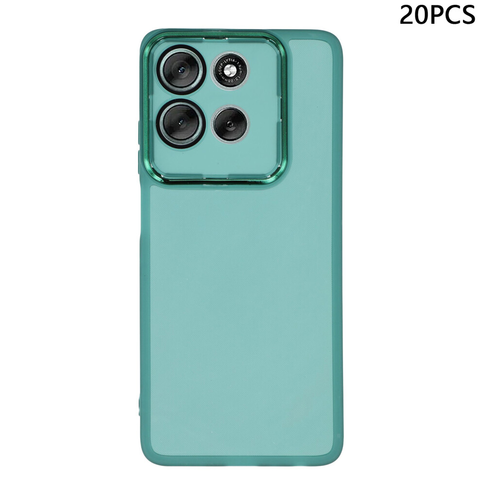 (Transparent ) For Motorola Moto G86 5G Cases Green 6914283327157