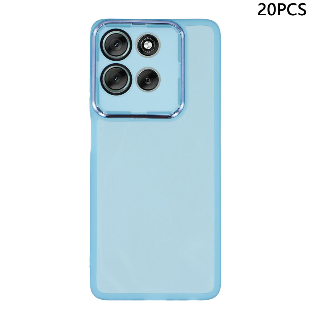 (Transparent ) For Motorola Moto G86 5G Cases Blue 6914289600940