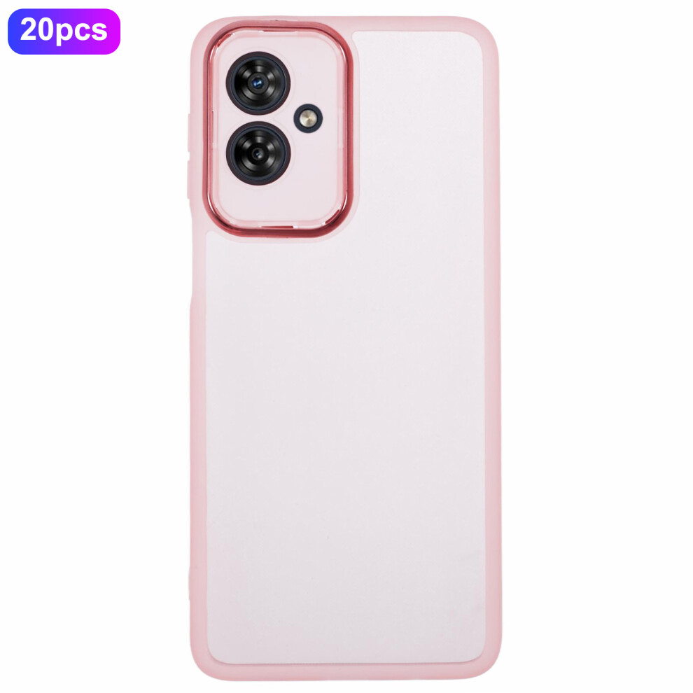 (Transparent ) For Motorola Moto G54 5G Cases Pink 6914282073413