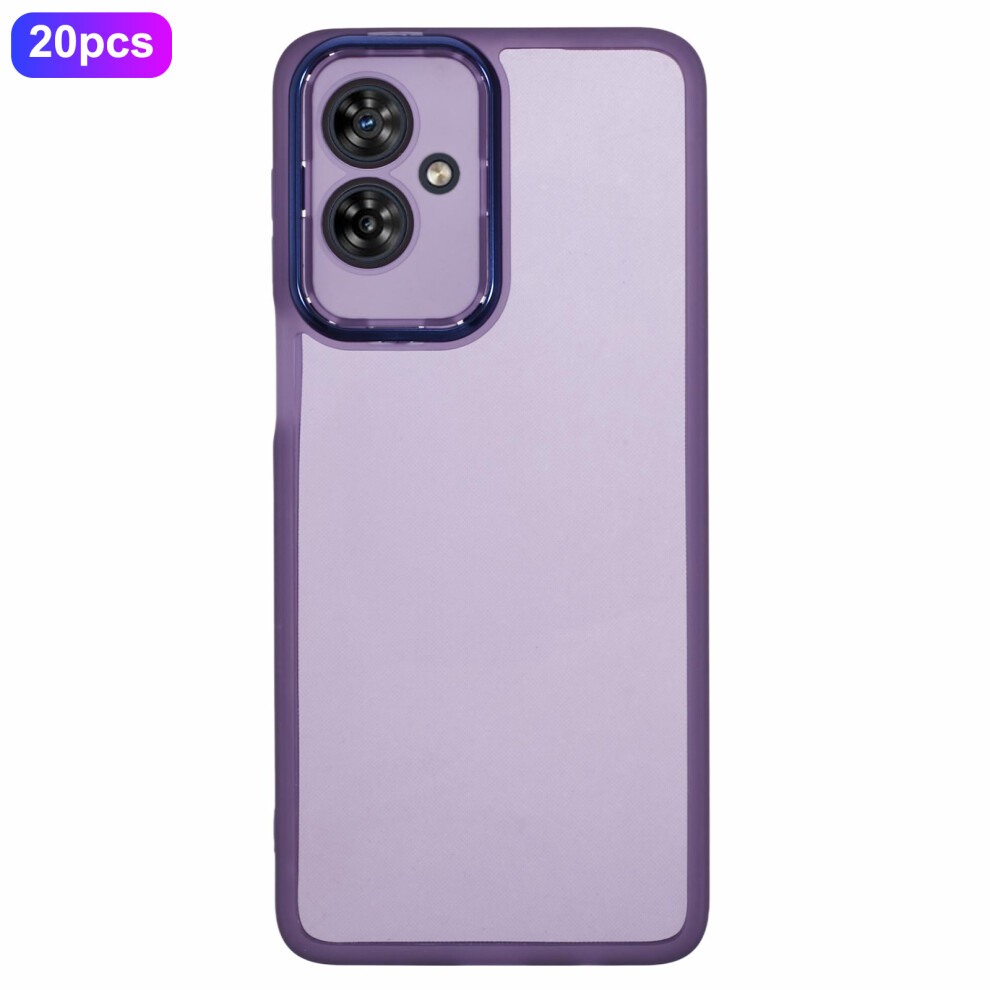 (Transparent ) For Motorola Moto G54 5G Cases Purple 6914287883727