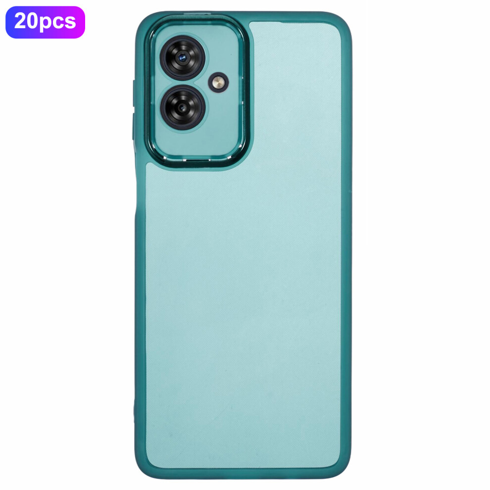 (Transparent ) For Motorola Moto G54 5G Cases Green 6914288485364