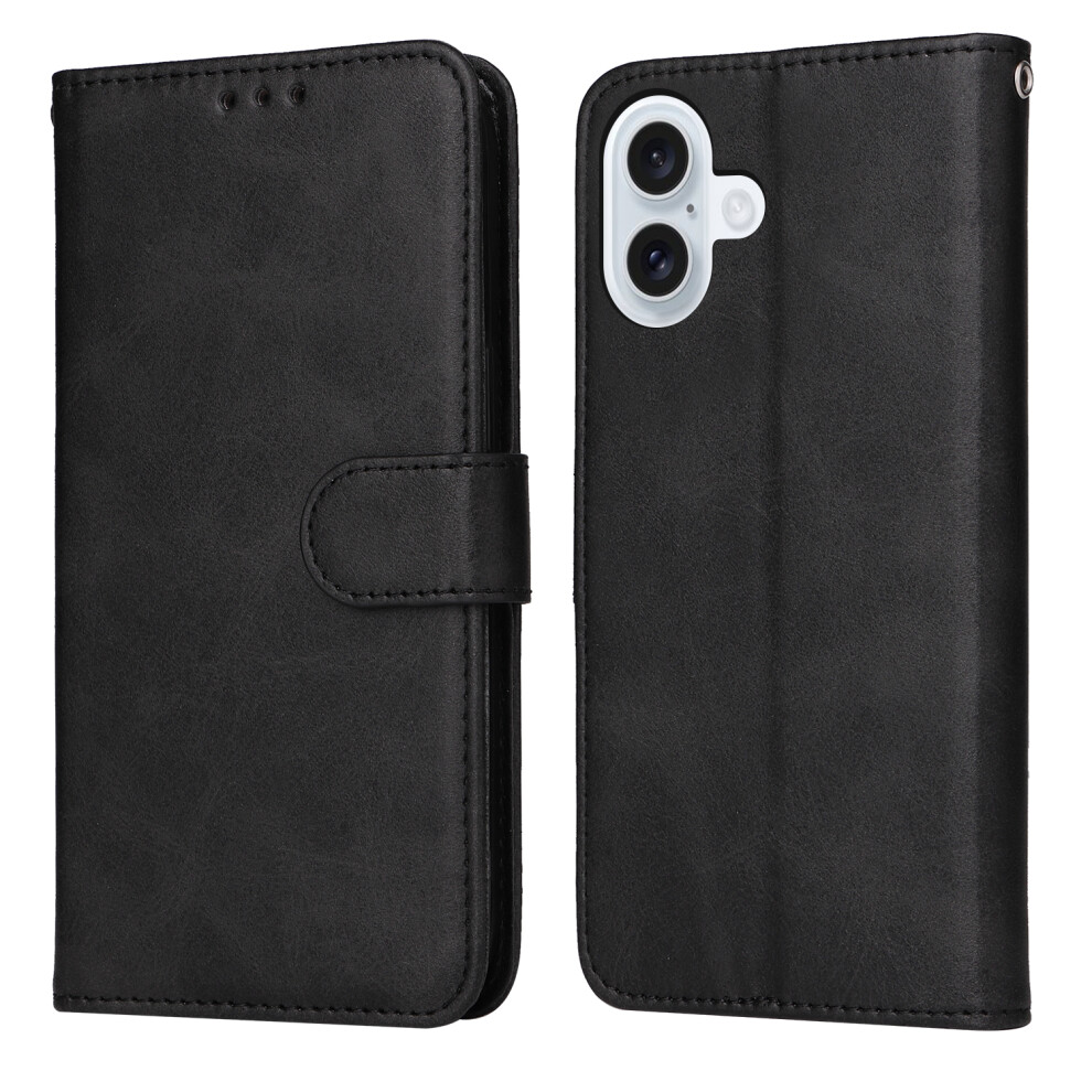 (Black) For Iphone 17 Case Wallet Pu Leather Folio Flip Phone Cover Black 6914287812505