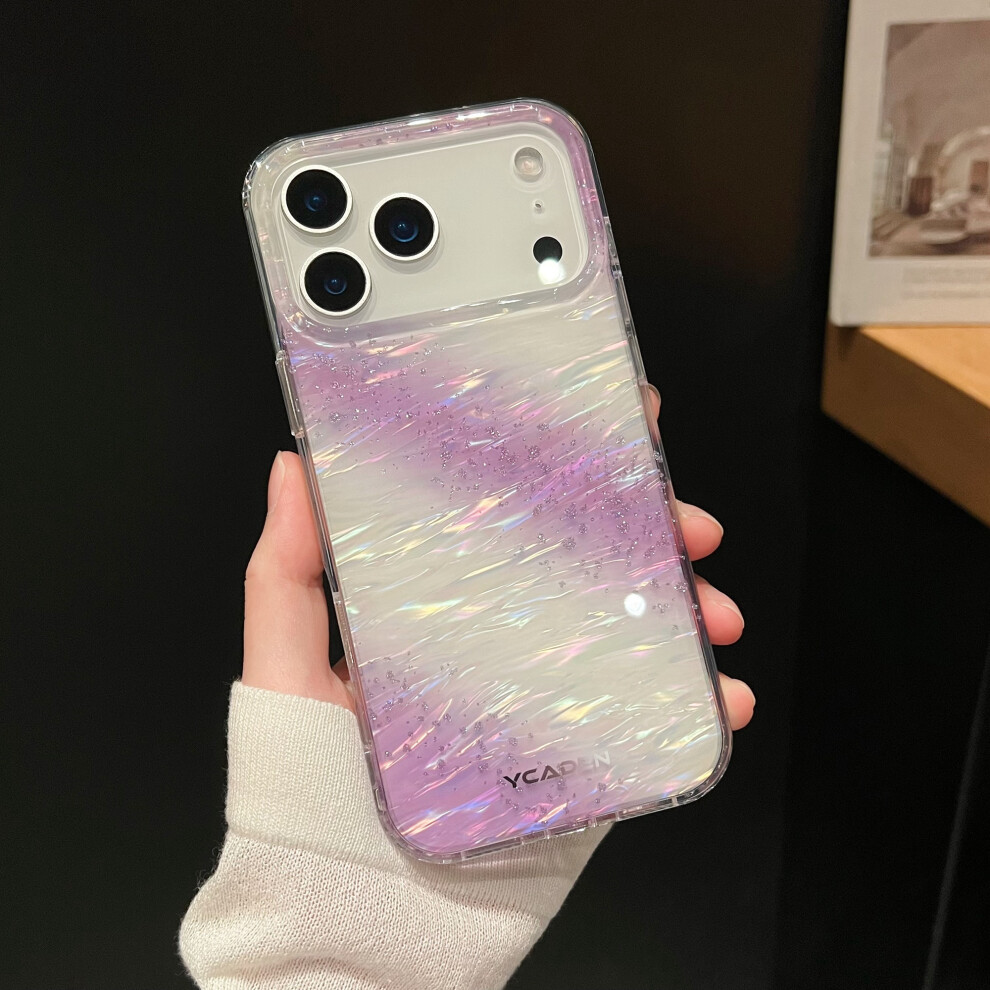 (Purple) For Iphone 17 Pro Case Colorful Design Shockproof Hard Pc Phone Shell Purple 6914287691698