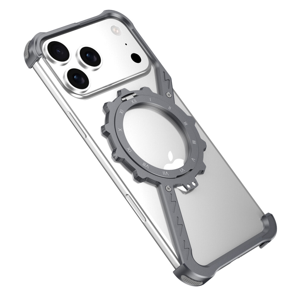 (Dark ) For Iphone 17 Pro Kickstand Case Compatible With Magsafe Z Shape Bumper Phone Cover Grey 6914284100292