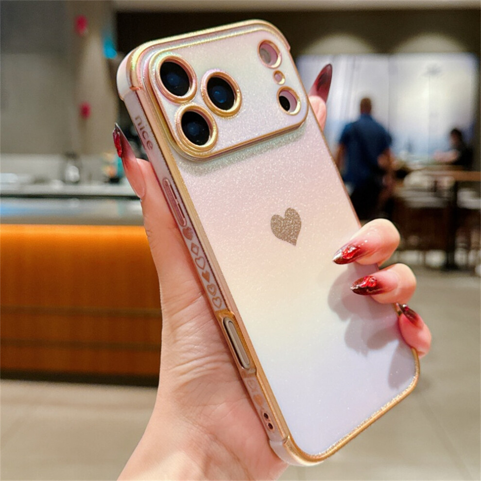 (Purple) For Iphone 17 Pro Magnetic Case Tpu Dazzling Color Electroplated Phone Back Cover Purple 6914287101241