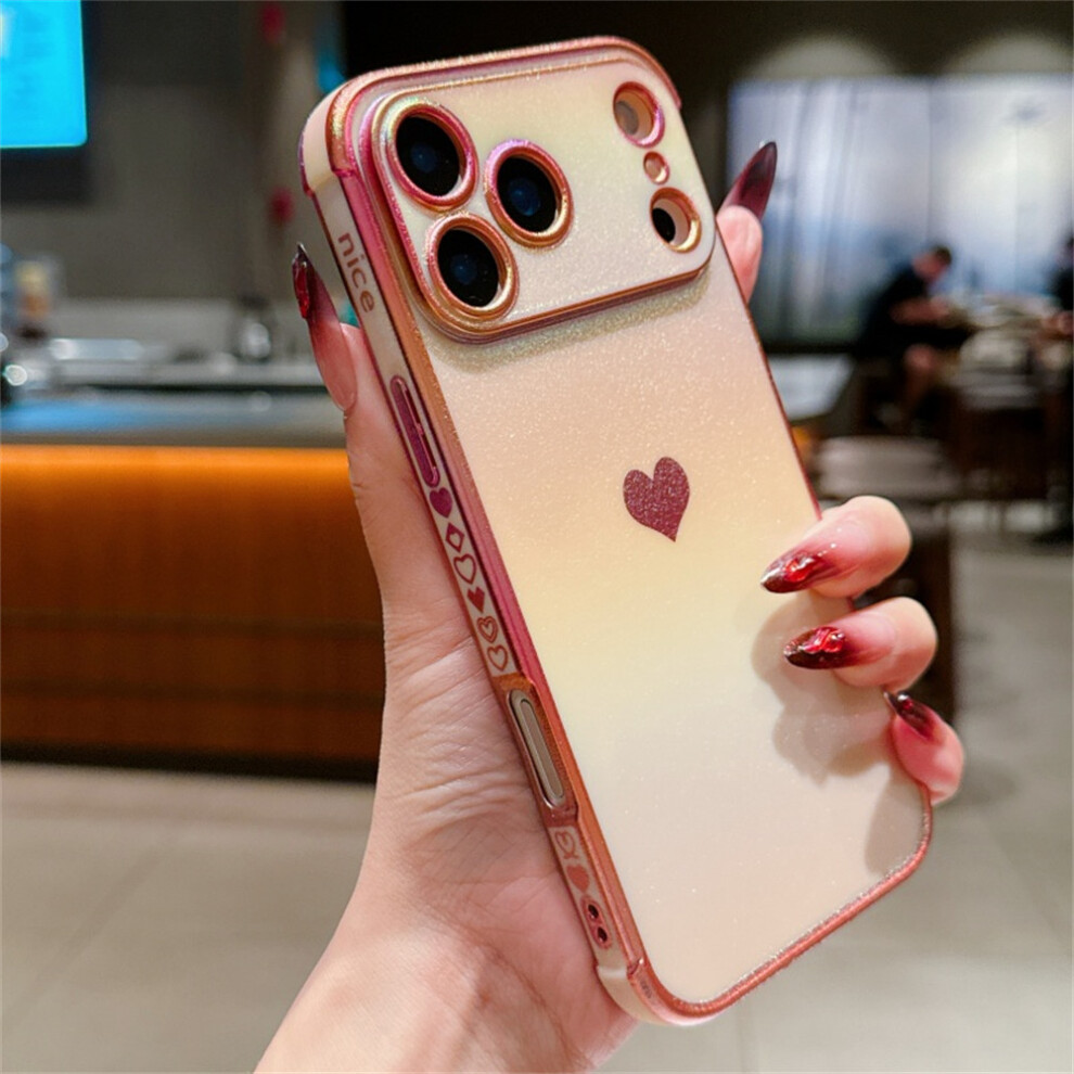 (Pink) For Iphone 17 Pro Magnetic Case Tpu Dazzling Color Electroplated Phone Back Cover Pink 6914284895891