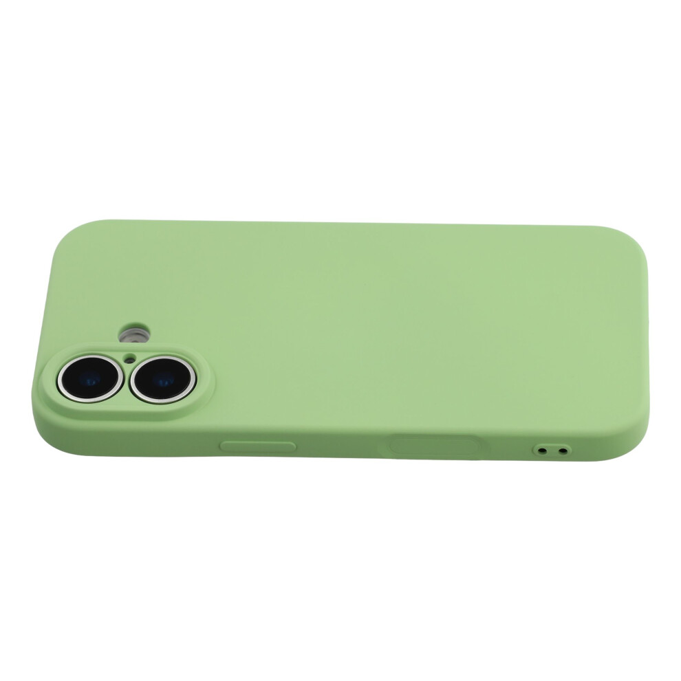 (Green) Amorus For Iphone 17 Case Precise Cutouts Tpu Fiber Lining Shockproof Phone Cover Green 6914285266386
