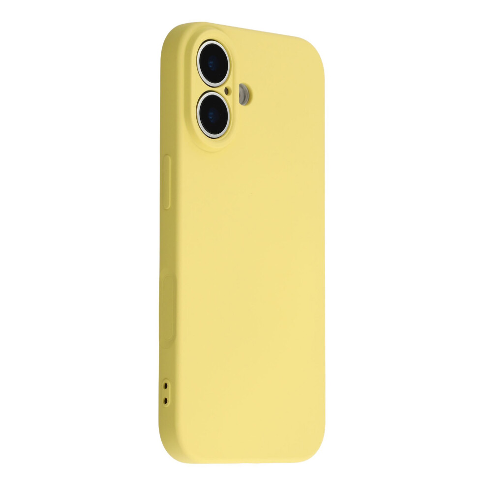 (Yellow) Amorus For Iphone 17 Case Precise Cutouts Tpu Fiber Lining Shockproof Phone Cover Yellow 6914287339286