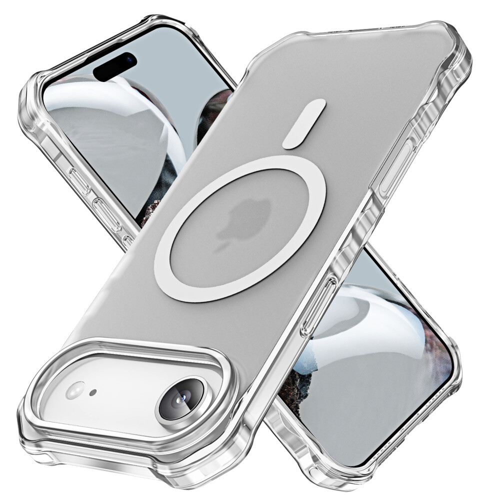 (Transparent) For Iphone 17 Case Compatible With Magsafe Small Wavy Edge Pc + Tpu Phone Cover 6914283270491