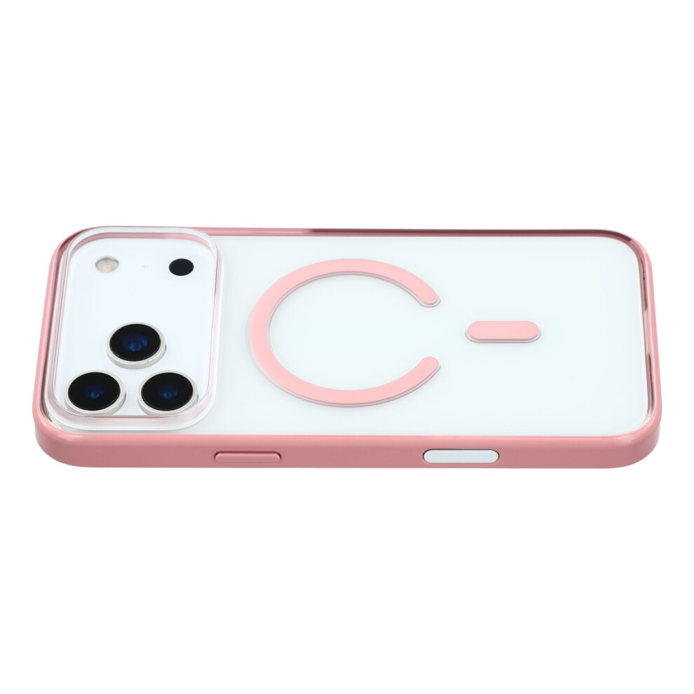 (Pink) Mutural For Iphone 17 Pro Max Case Compatible With Magsafe Translucent Pc + Tpu Phone Cover Pink 6914288722797