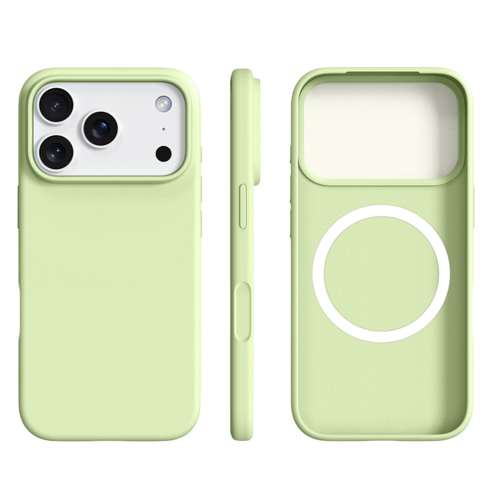 (Avocado ) For Iphone 17 Pro Case Compatible With Magsafe Ultra Thin Liquid Silicone + Pc Phone Cover Green 6914284320867