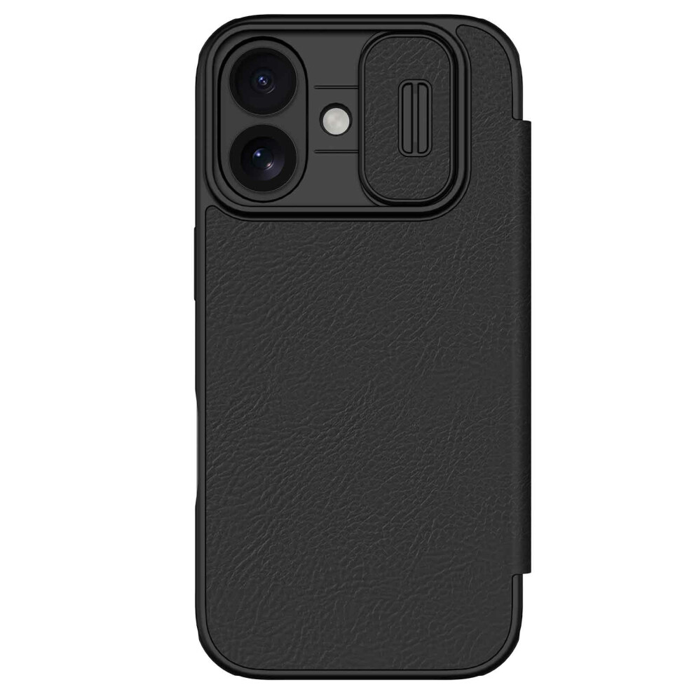 (Black) Nillkin Qin Pro Series For Iphone 17 Case With Card Slots Leather Phone Cover Black 6914283561018