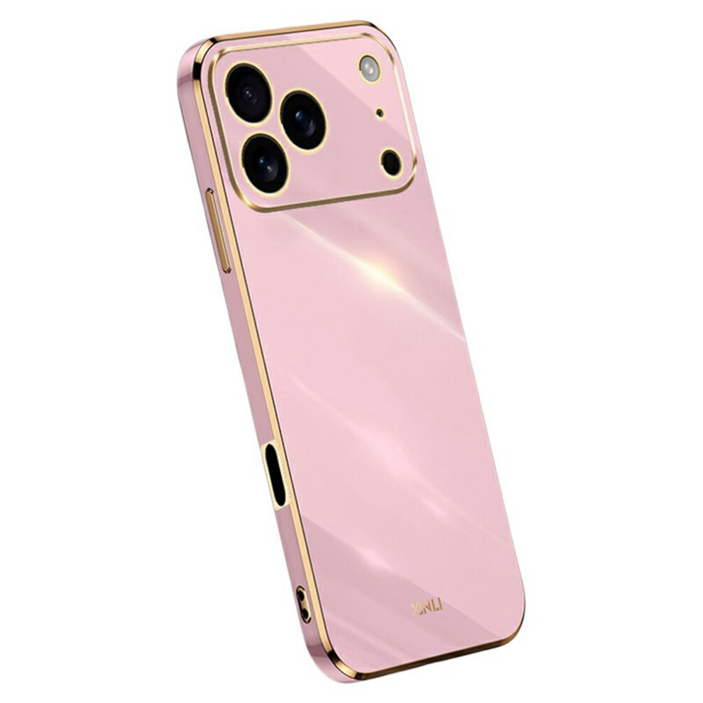 (Purple) Xinli For Iphone 17 Pro Case Tpu Phone Cover With Electroplating Frame Purple 6914285949623