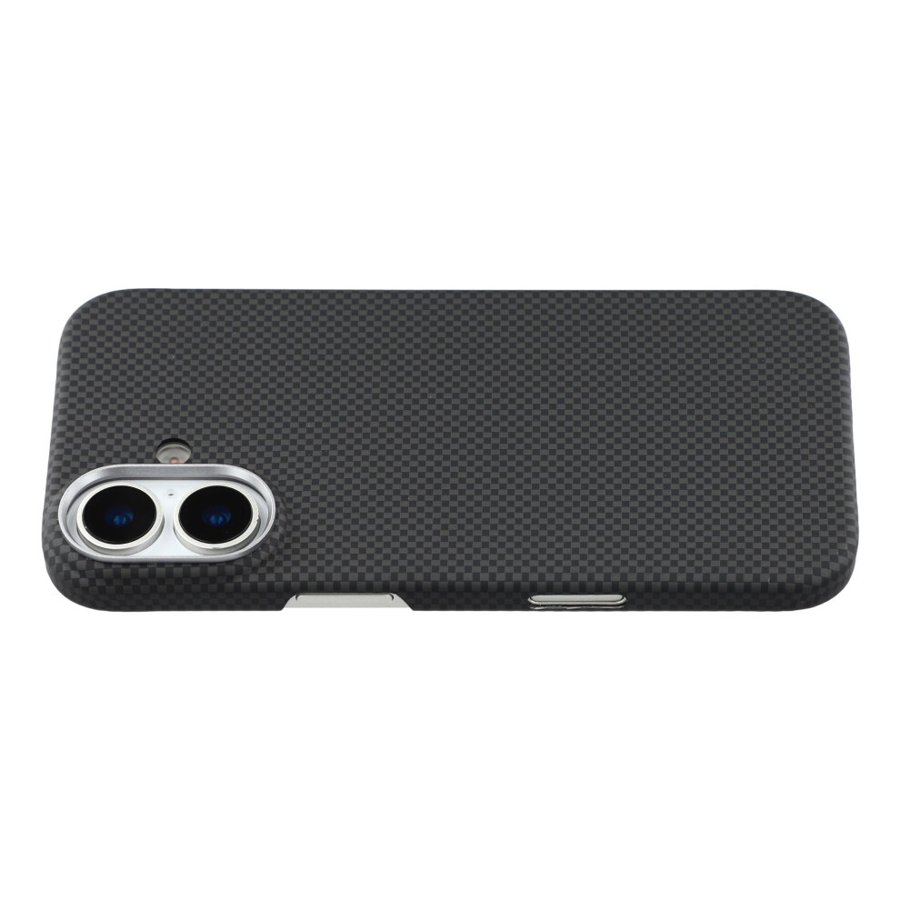 (Black) For Iphone 17 Case Compatible With Magsafe Carbon Fiber Texture Pc Phone Back Cover Black 6914283954698