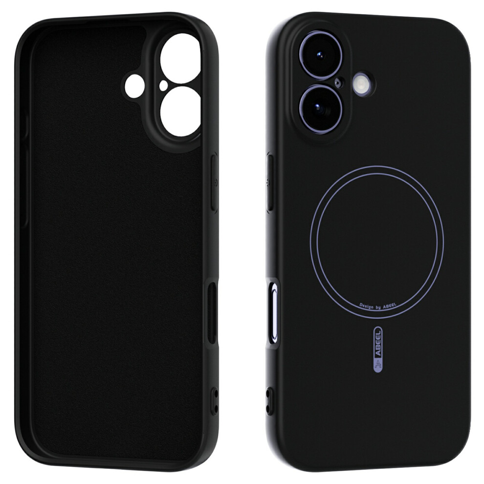 (Black) Abeel For Iphone 17 Case Compatible With Magsafe Skin Touch Liquid Silicone Phone Back Cover Black 6914282472896