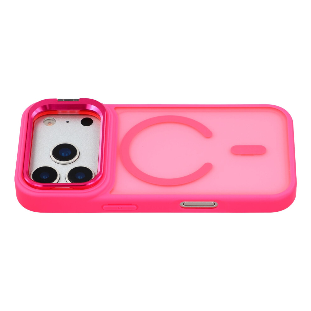 (Rose) For Iphone 17 Pro Case Compatible With Magsafe Lens Kickstand Tpu + Pc Matte Phone Cover 6914280604329