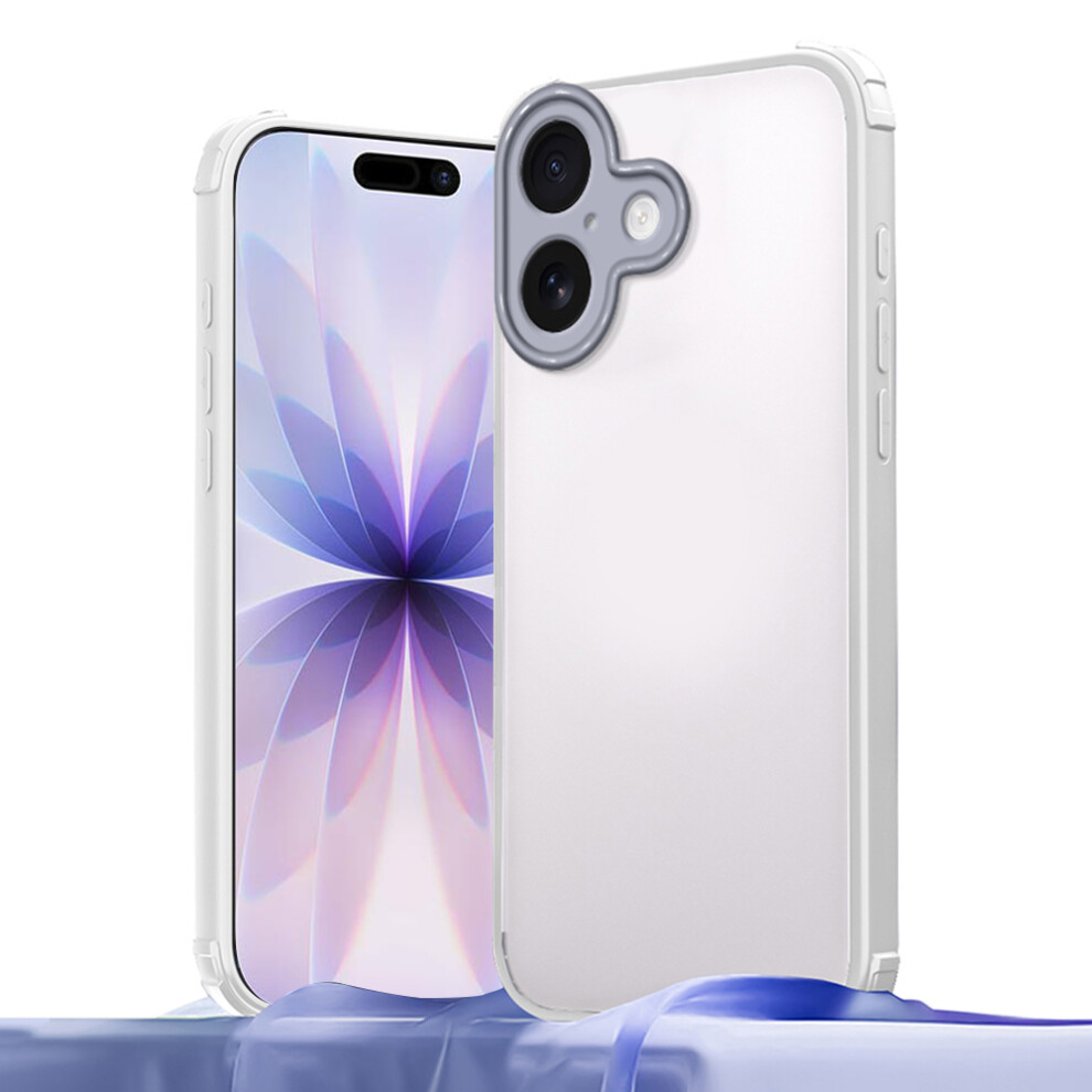 (White) For Iphone 17 Case Reinforced Corner Shockproof Tpu + Acrylic Phone Cover White 6914283217656