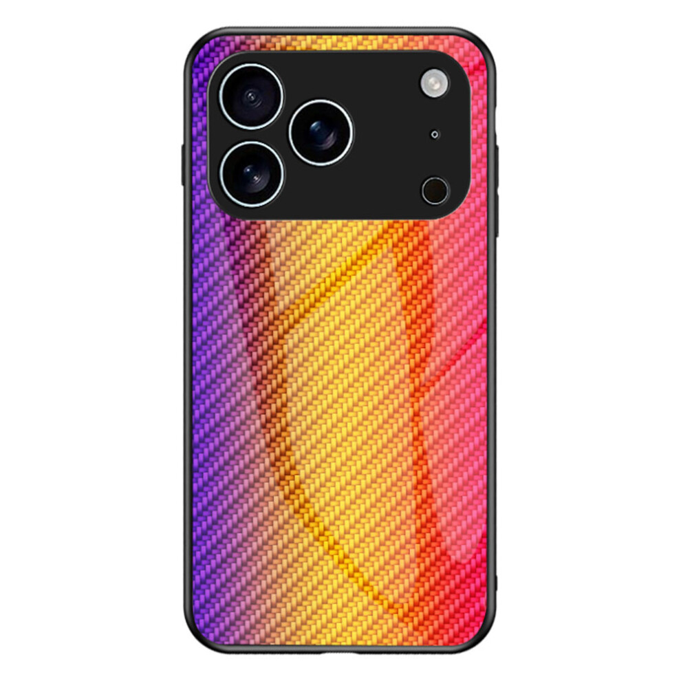 ( Fiber) For Iphone 17 Pro Case Tempered Glass Shockproof Phone Cover Golden 6914280329635