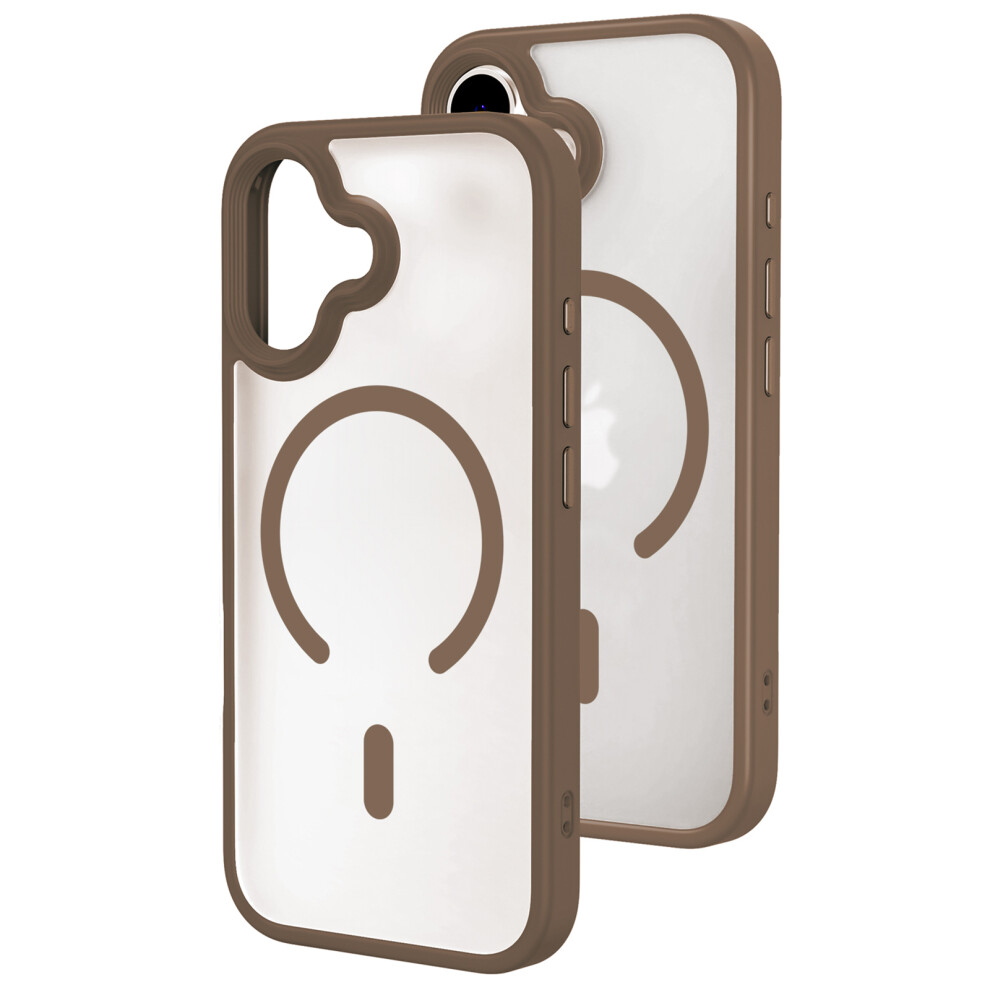 (Desert ) For Iphone 17 Magnetic Case Skin-Feel Rubberized Pc + Tpu Phone Cover Compatible With Magsafe Gold 6914280209401