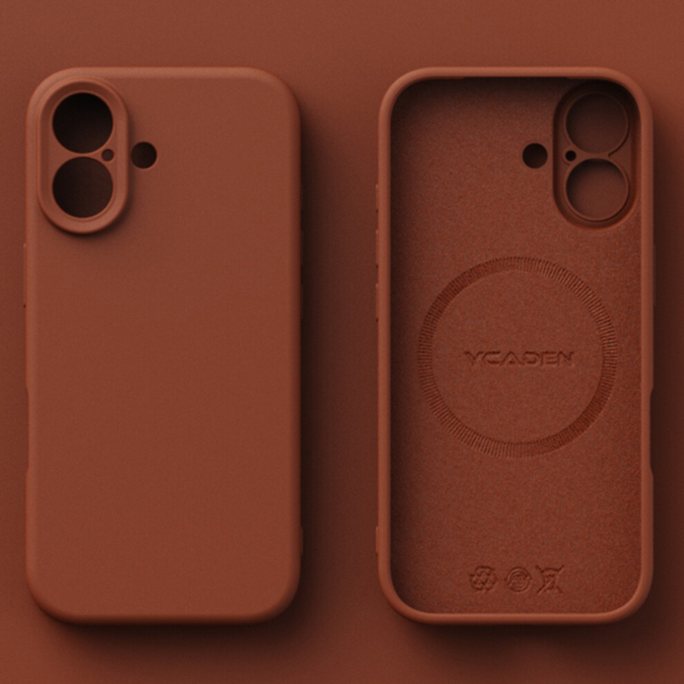 (Tan) Ycaden For Iphone 17 Case Compatible With Magsafe Precise Cutouts Tpu Phone Back Cover 6914284764661