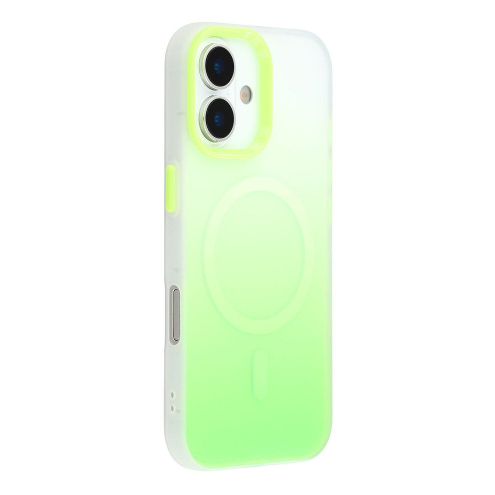 (Green) For Iphone 17 Case Compatible With Magsafe Gradient Frosted Design Pc + Tpu Phone Cover Green 6914289809855