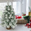 30cm Mini Tabletop Christmas Tree with LED Lights - Red 1