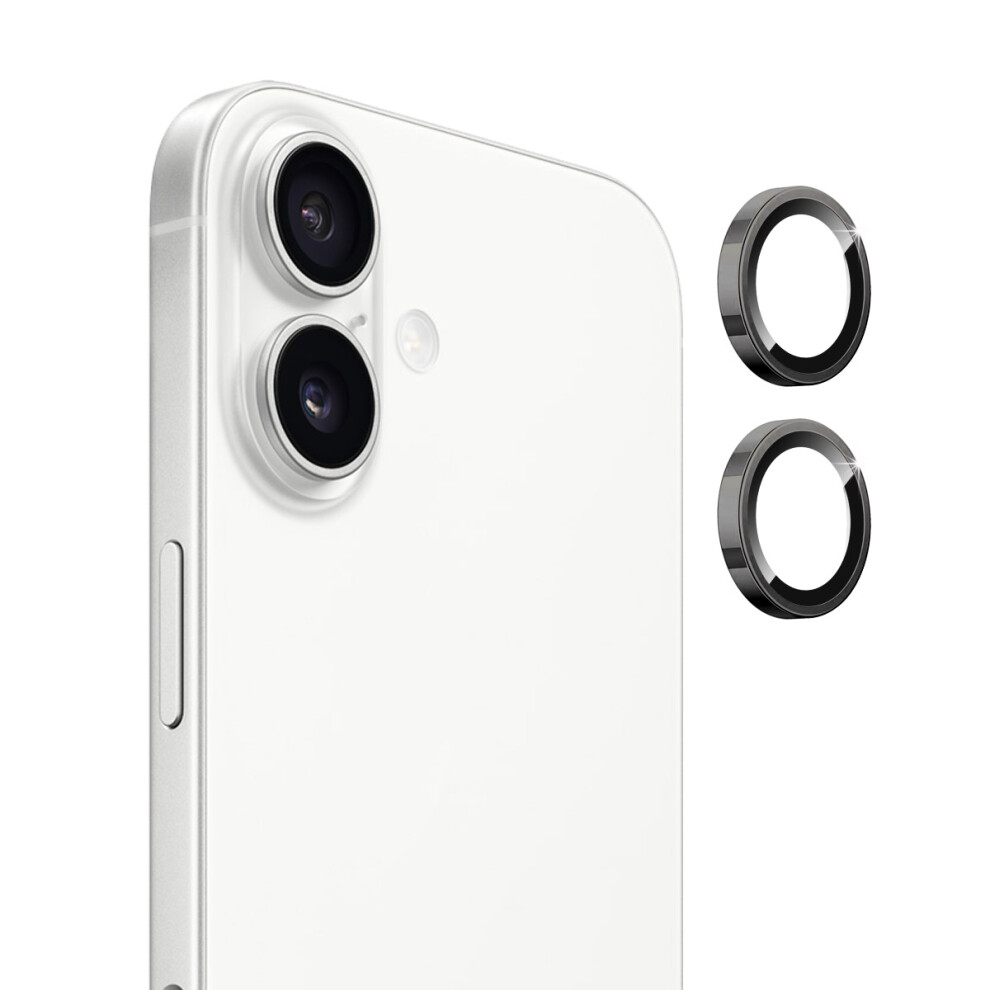 (Grey) For Iphone 17 Camera Lens Film Enkay Hat Prince Tempered Glass+Aluminum Alloy Lens Protector Grey 6914282797289
