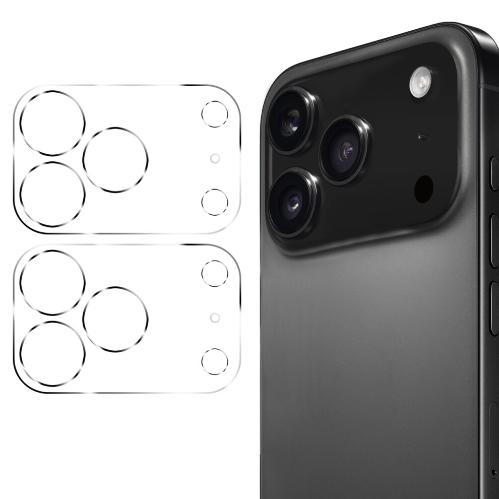 (Transparent) For Iphone 17 Pro 2Pcs Camera Lens Protector Enkay Hat-Prince Integrated Tempered Glass Lens Film 6914282066934