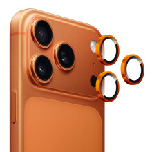 (Orange) For iPhone 17 Pro iPhone 17 Pro Max Camera Lens Film ENKAY HAT PRINCE Tempered Glass+Aluminum Alloy Lens Protector