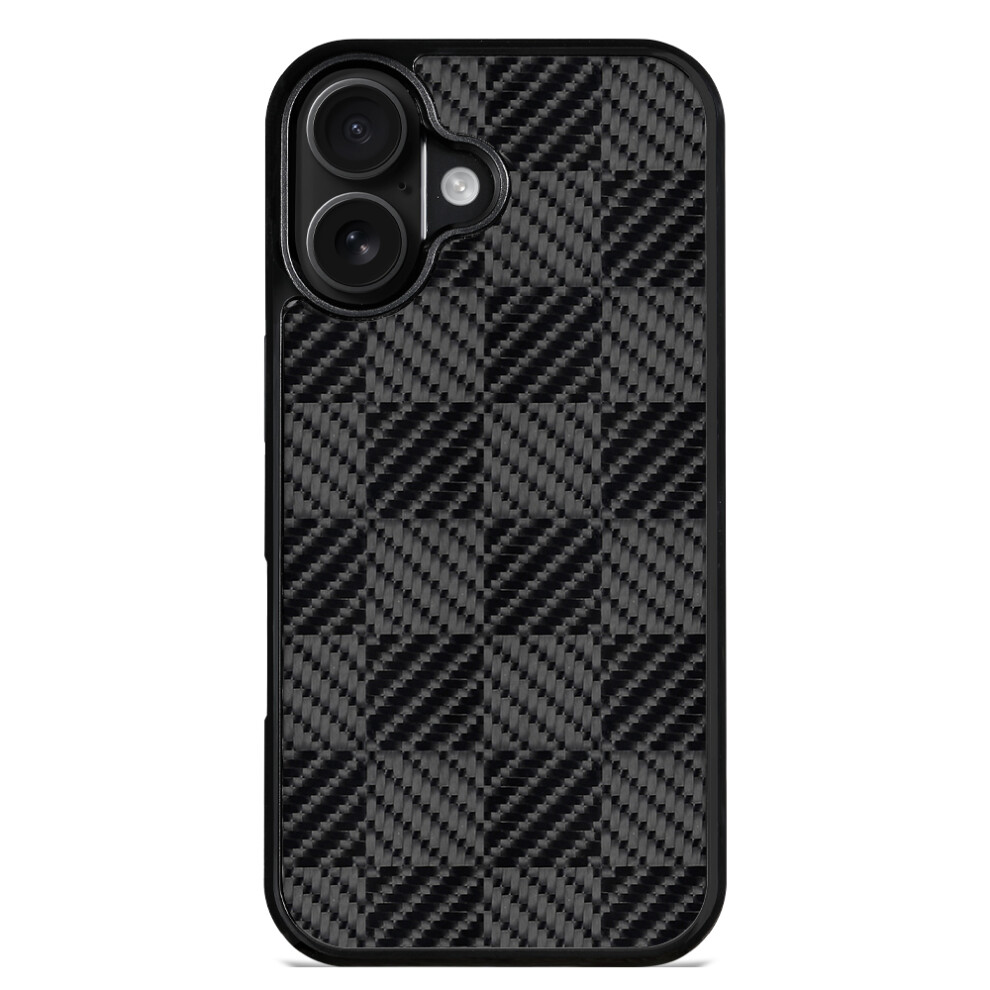 (Square Texture) For Iphone 17 Case Compatible With Magsafe Aramid Fiber Tpu Shockproof Phone Cover 6914286354686