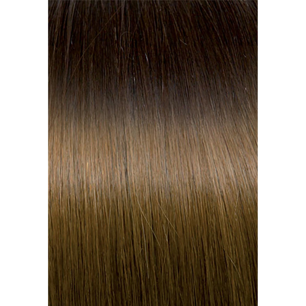 Seiseta Keratin Fusion Russian Hair Extension 20Pcs Ombre 4/14 Brown/Light Golden Blonde Copper 55Cm