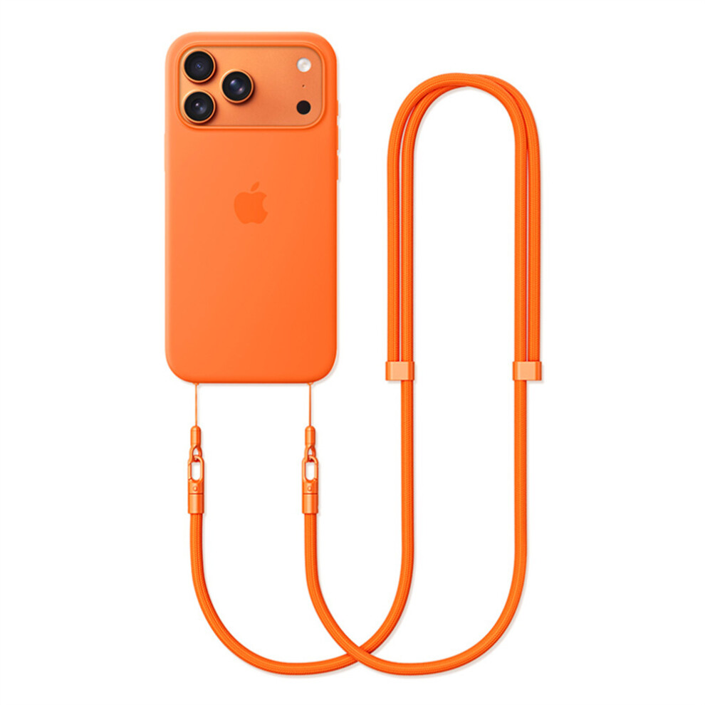(Orange) For Iphone 17 Case Crossbody Strap Adjustable Neck Lanyard Dual Buckle Slim Hanging Rope Orange 6914287846814