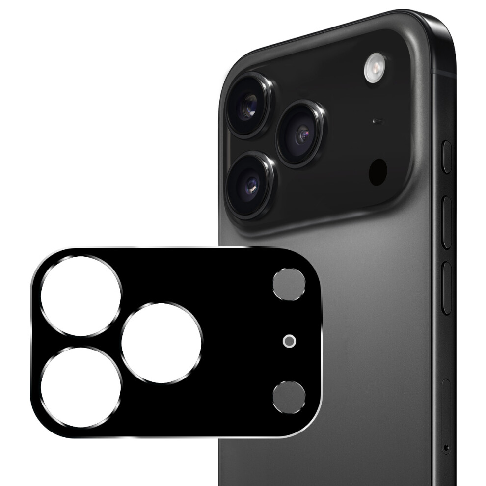 (Black) For Iphone 17 Pro Camera Lens Protector Enkay Hat-Prince Integrated Tempered Glass Lens Film Black 6914289558685