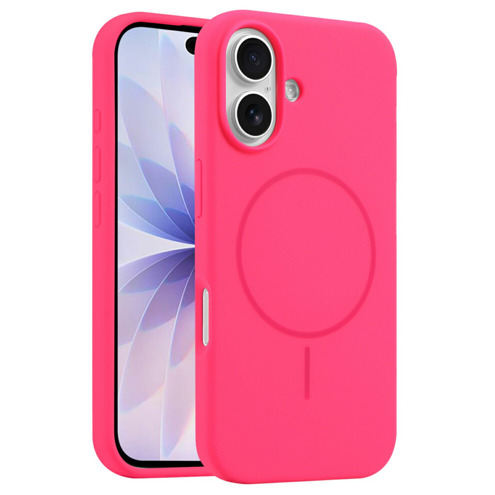 (Rose) For Iphone 17 Case Compatible With Magsafe Liquid Silicone Anti-Drop Phone Cover 6914282111146