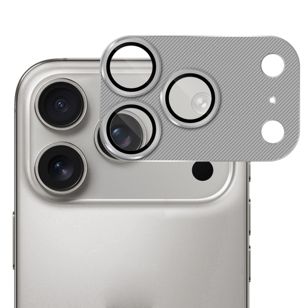 (Grey) For Iphone 17 Pro Max Camera Lens Protector Enkay Hat Prince Aluminium Alloy + Tempered Glass Lens Film Grey 6914281557129
