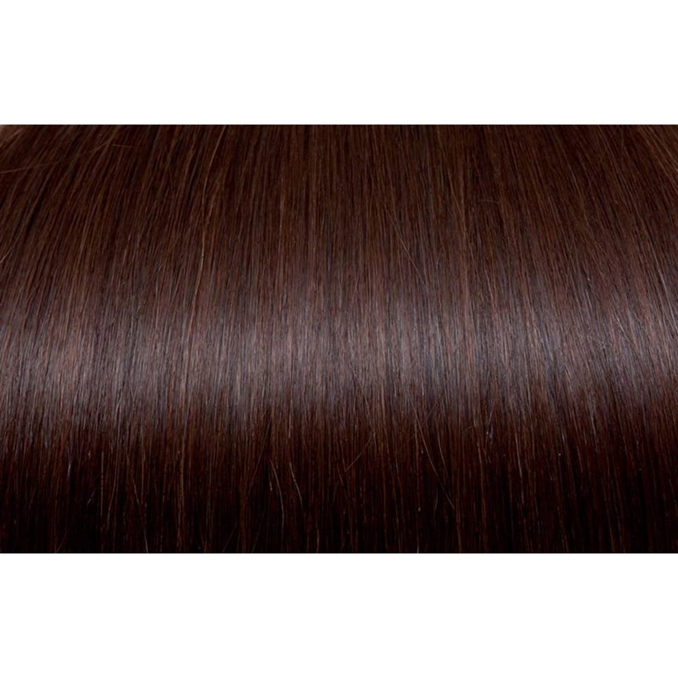 Seiseta Unisex Brown Keratin Fusion Classic Hair Extension 25 Strands 32 Mahogany Chestnut 60/65Cm 25Gr
