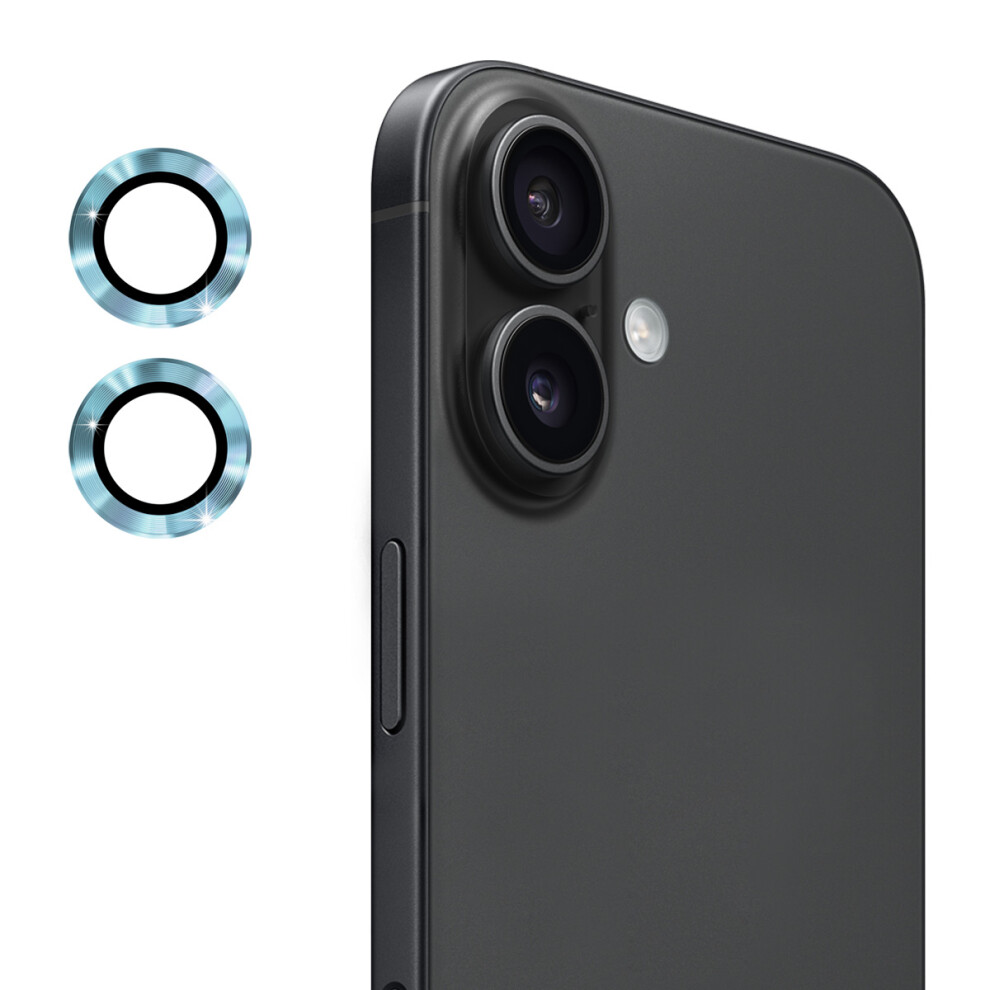 (Sierra ) For Iphone 17 Camera Lens Protector Enkay Hat-Prince Metal Ring Lens Film Blue 6914286621139