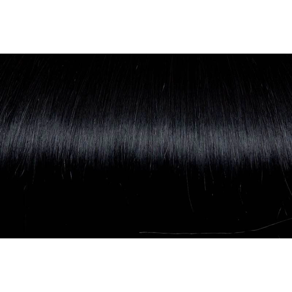 Seiseta Unisex Black Keratin Fusion Classic Hair Extension 25 Strands 1B 60/65Cm 25Gr