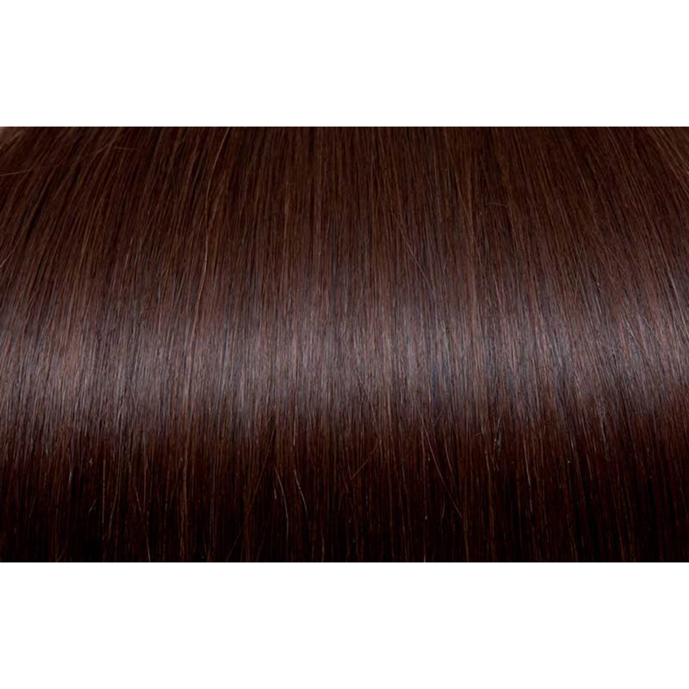 Seiseta Keratin Fusion Russian Hair Extension 20Pcs 32 Mahogany Brown 55Cm