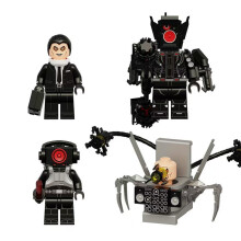4pcs Toilet Man Monitor Series Sword Warrior Toilet Doctor Minifigures Kids Toys Gifts Fits Lego